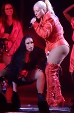 CHRISTINA AGUILERA Performs at a Concert in Las Vegas 02/29/2020
