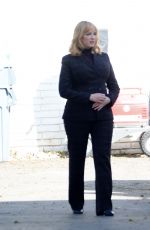 CHRISTINA HENDRICKS on the Set of Good Girls in Los Angeles 03/03/2020