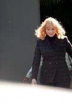 CHRISTINA HENDRICKS on the Set of Good Girls in Los Angeles 03/03/2020