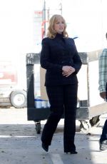 CHRISTINA HENDRICKS on the Set of Good Girls in Los Angeles 03/03/2020