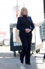 CHRISTINA HENDRICKS on the Set of Good Girls in Los Angeles 03/03/2020