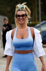 CHRISTINE MCGUINNESS in Tights Leaves a Gym in Cheshire 03/01/2020