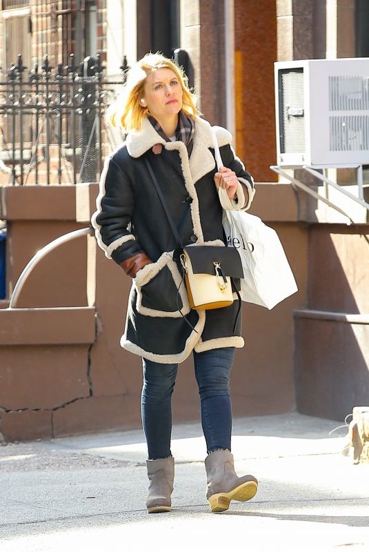CLAIRE DANES Out Shopping in New York 03/02/2020