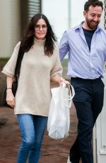 COURTENEY COX Shopping on Melrose Place in Hollywood 03/10/2020