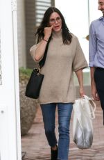 COURTENEY COX Shopping on Melrose Place in Hollywood 03/10/2020