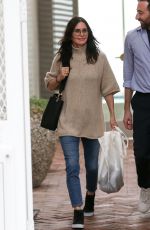 COURTENEY COX Shopping on Melrose Place in Hollywood 03/10/2020