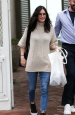 COURTENEY COX Shopping on Melrose Place in Hollywood 03/10/2020