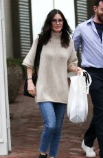 COURTENEY COX Shopping on Melrose Place in Hollywood 03/10/2020