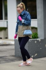 DAKOTA FANNING in Slippers and Surgical Gloves Out in Los Angeles 03/16/2020