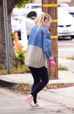 DAKOTA FANNING in Slippers and Surgical Gloves Out in Los Angeles 03/16/2020