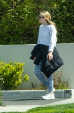 DAKOTA FANNING Outside Her House in Los Angeles 03/21/2020