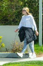 DAKOTA FANNING Outside Her House in Los Angeles 03/21/2020