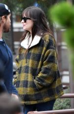 DAKOTA JOHNSON and Chris Martin Celebrates His Birthday in Disneyland 03/05/2020
