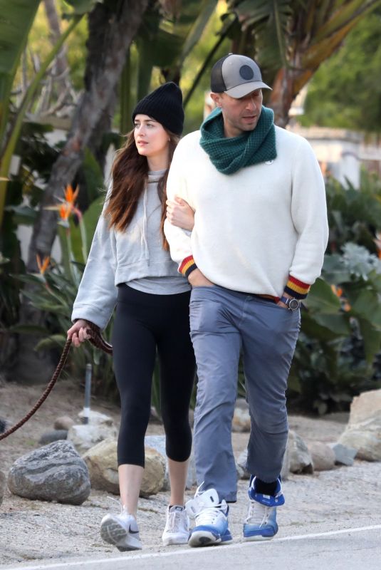 DAKOTA JOHNSON and Chris Martin Out in Malibu 03/28/2020