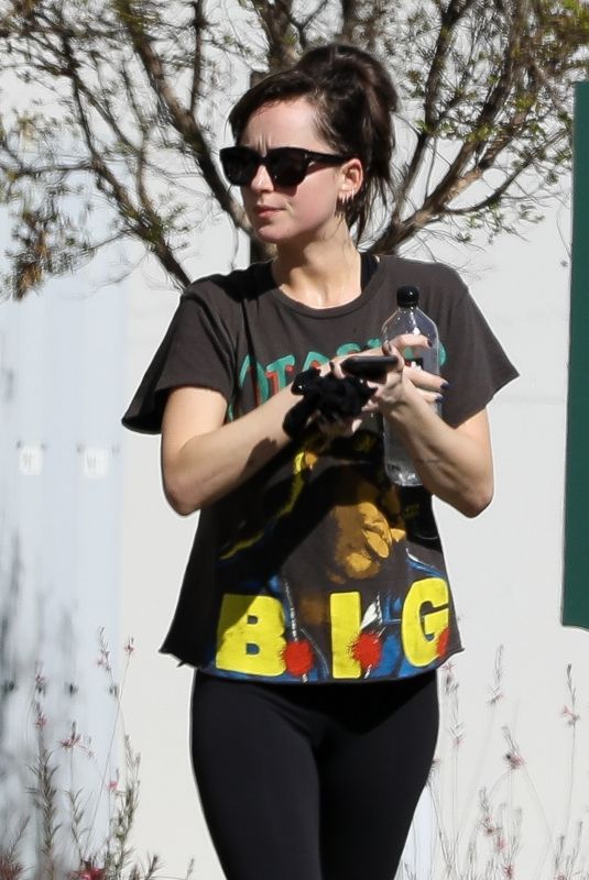 DAKOTA JOHNSON Leaves a Gym in Los Angeles 03/03/2020