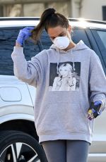 DANIELLE LLOYD Wearing Mask Out Shopping in Birmingham 03/30/2020