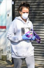 DANIELLE LLOYD Wearing Mask Out Shopping in Birmingham 03/30/2020