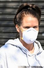DANIELLE LLOYD Wearing Mask Out Shopping in Birmingham 03/30/2020