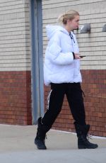 DAPHNE GROENEVELD Out with Her Dog in New York 03/20/2020
