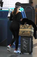 DEMI ROSE MAWBY Wears a Face Mask at LAX Airport in Los Angeles 02/26/2020