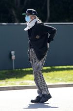DIANE KEATON Wearing Mask, Latex Gloves and Deputy Sheriff