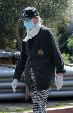 DIANE KEATON Wearing Mask, Latex Gloves and Deputy Sheriff