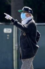 DIANE KEATON Wearing Mask, Latex Gloves and Deputy Sheriff