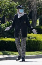 DIANE KEATON Wearing Mask, Latex Gloves and Deputy Sheriff