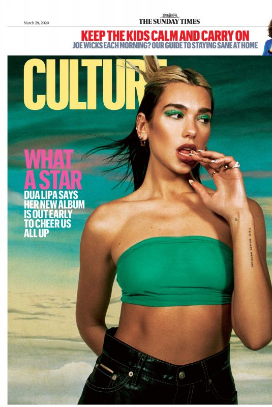 DUA LIPA in The Sunday Times Culture Magazine, March 2020
