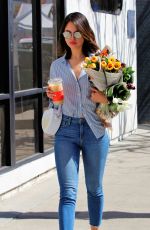 EIZA GONZALEZ Buy Flowers at Farmers Market in Los Angeles 03/08/2020