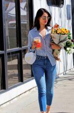 EIZA GONZALEZ Buy Flowers at Farmers Market in Los Angeles 03/08/2020