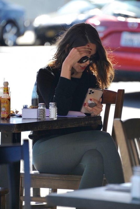 EIZA GONZALEZ Out for Lunch at Kings Cafe in West Hollywood 03/02/2020