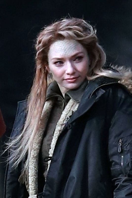 ELEANOR TOMLINSON on the Set of Intergalactic in Alderley Edge 03/15/2020
