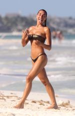 ELISA DE PANICIS and ELENA GUSMEROLI in Bikinis at a Beach in Tulum 03/26/2020