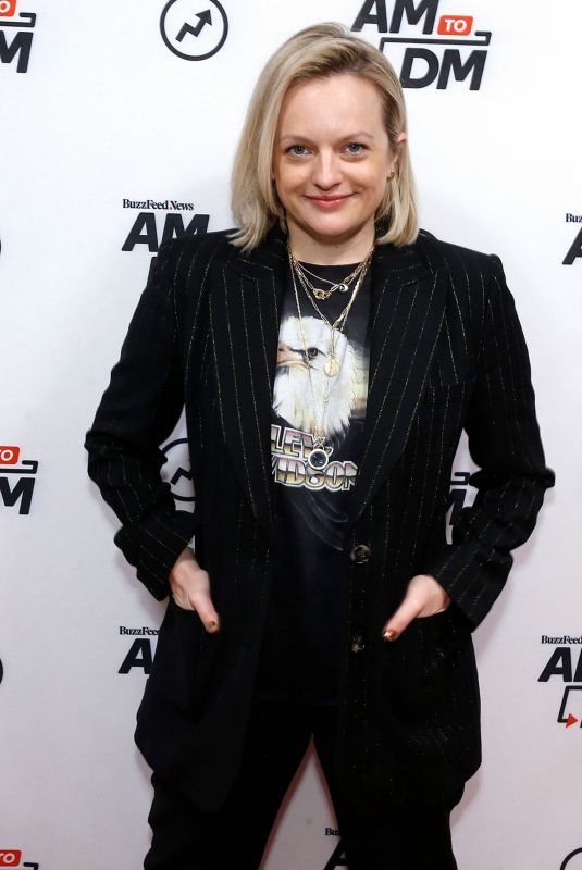 ELISABETH MOSS at Buzzfeed’s AM to DM in New York 02/27/2020