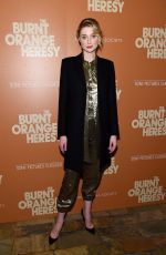 ELIZABETH DEBICKI at The Burnt Orange Heresy Special Screening in New York 03/05/2020