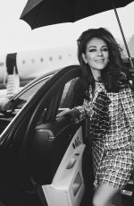 ELIZABETH HURLEY in Tatler Magazine, UK April 2020