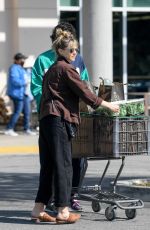 ELIZABETH OLSEN and Robbie Arnett at Erewhon Market in Los Angeles 03/30/2020