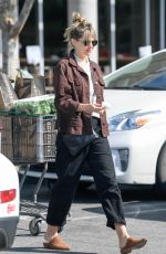 ELIZABETH OLSEN and Robbie Arnett at Erewhon Market in Los Angeles 03/30/2020