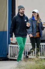ELIZABETH OLSEN and Robbie Arnett Out for Coffee in Los Angeles 03/21/2020