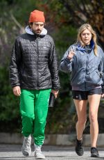 ELIZABETH OLSEN and Robbie Arnett Out in Sherman Oaks 03/23/2020
