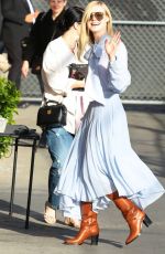 ELLE FANNING Arrives at Jimmy Kimmel Live in Los Angeles 03/04/2020