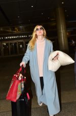 ELLE FANNING at LAX Airport in Los Angeles 02/29/2020