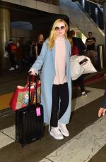 ELLE FANNING at LAX Airport in Los Angeles 02/29/2020