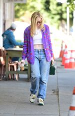 ELLE FANNING in Denim Out for Iced Coffee in Los Angeles 03/05/2020