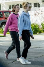 ELLE FANNING Out with Her Mother in Los Angeles 03/18/2020