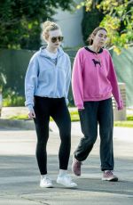 ELLE FANNING Out with Her Mother in Los Angeles 03/18/2020