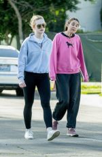 ELLE FANNING Out with Her Mother in Los Angeles 03/18/2020