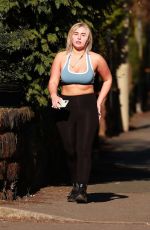 ELLIE BROWN in Tights Out Jogging in Sheshire 03/26/2020