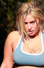 ELLIE BROWN in Tights Out Jogging in Sheshire 03/26/2020